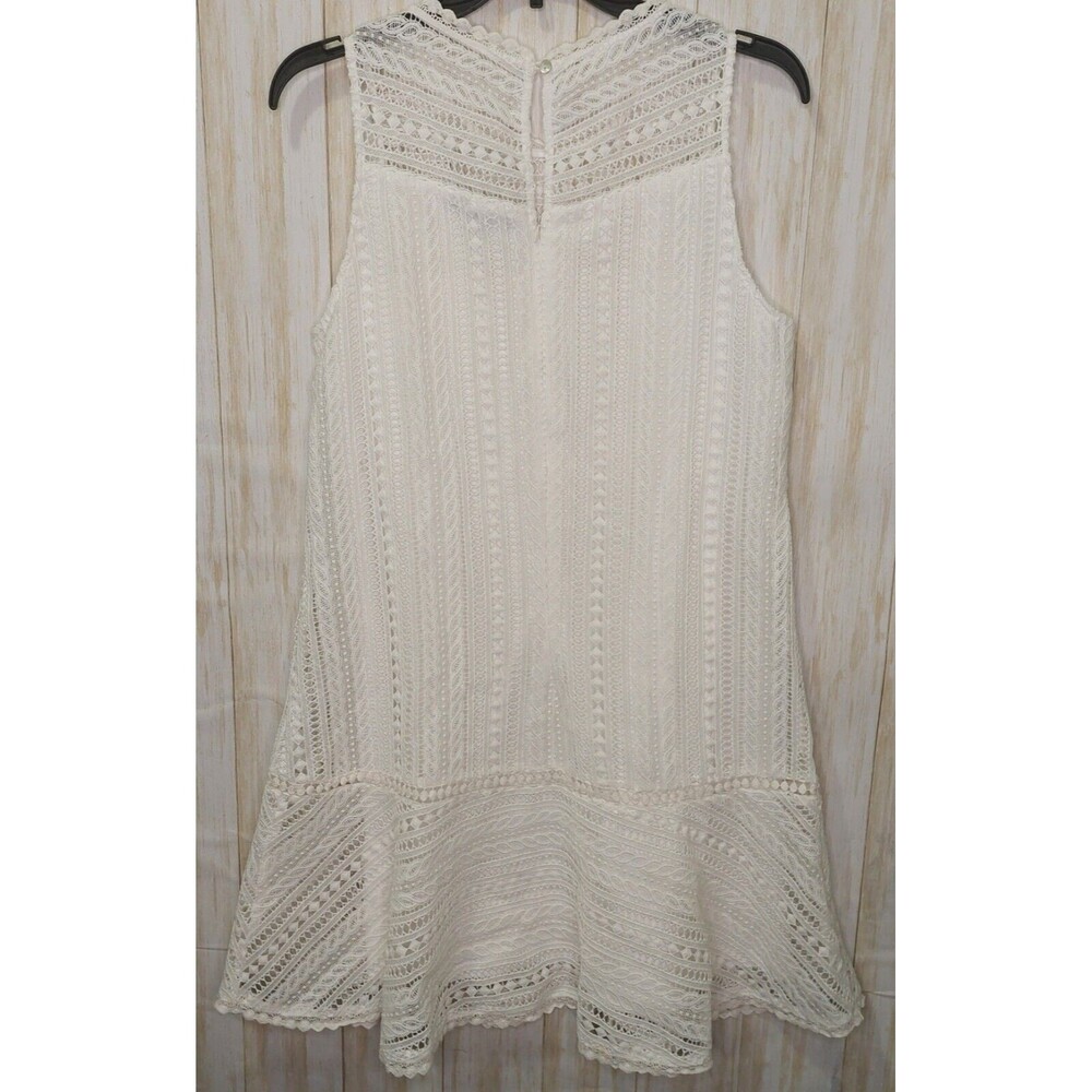 Doe & Rae Women’s Sheath~Size Small~ Sleeveless~Lace Overlay~Drop Waist~Lined - Picture 4 of 12